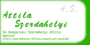 attila szerdahelyi business card